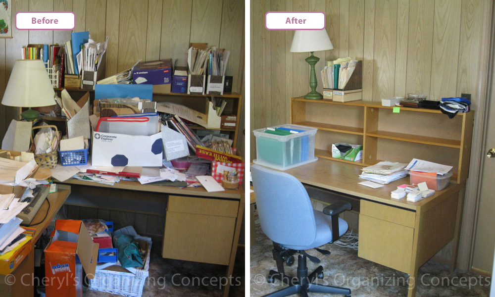 Office organization by Cheryl's Organizing Concepts. Implementing organizational solutions